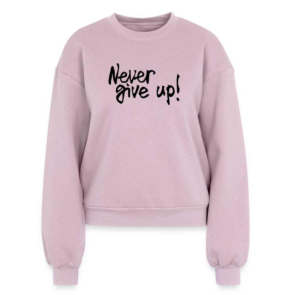 Women's Fleece Crewneck Sweatshirt - blush pink