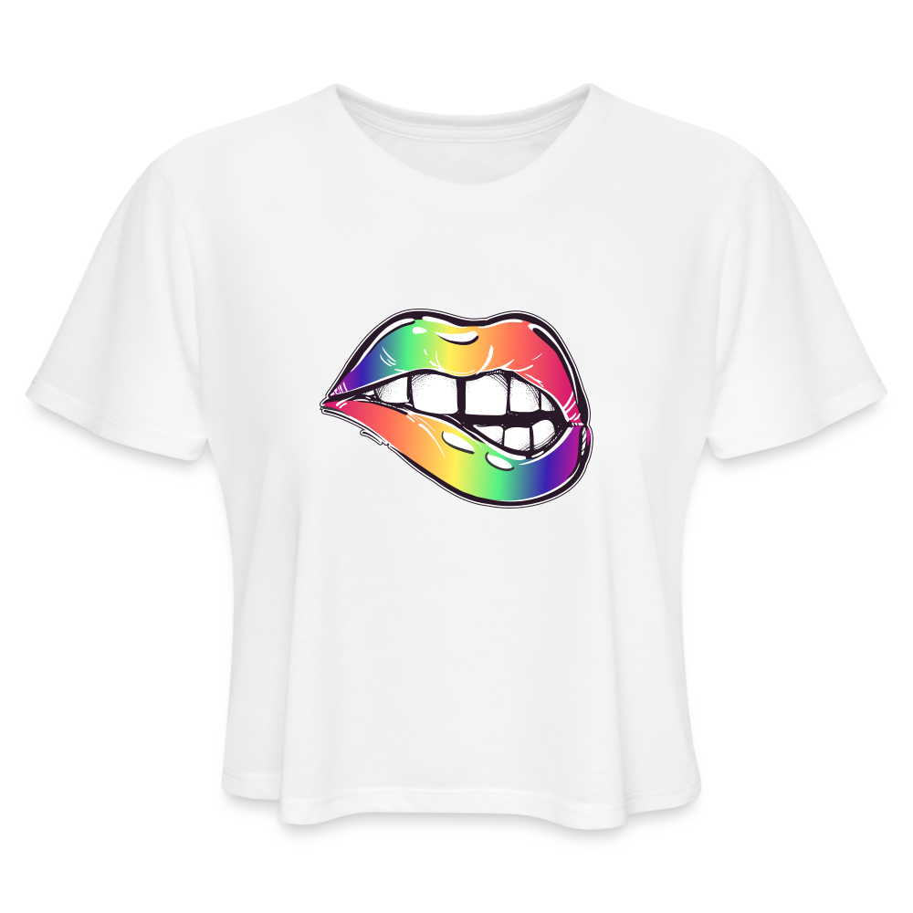 Women's Cropped T-Shirt - white