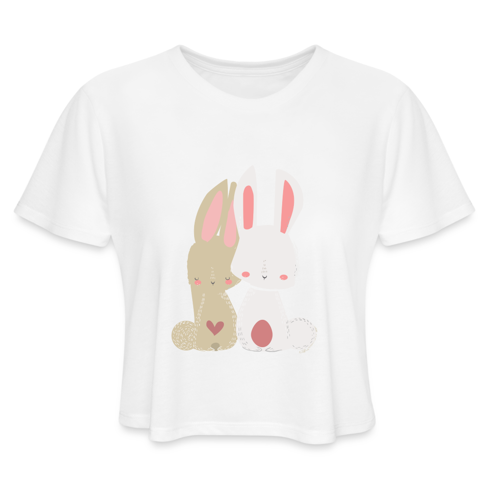 Women's Cropped T-Shirt - white