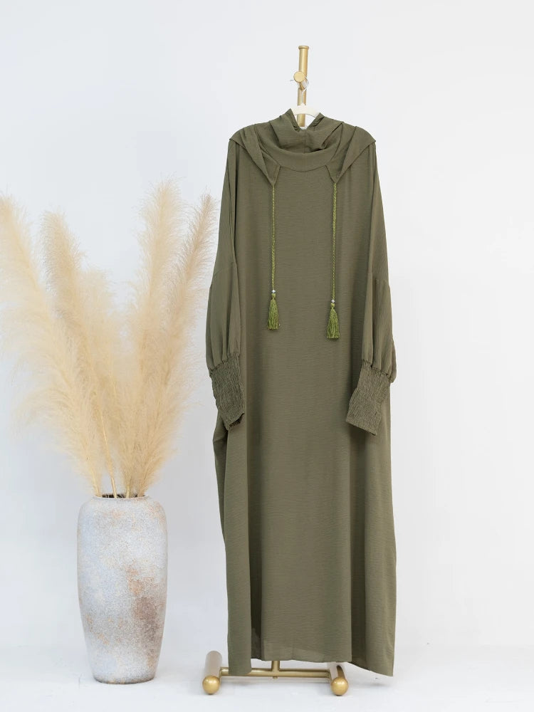 Eid Muslim Dress for Women Eid Abaya Morocco Ramadan Jilbab Hooded Prayer Dresses Vestido Kaftan Islam Dubai Arab Long Robe 2024