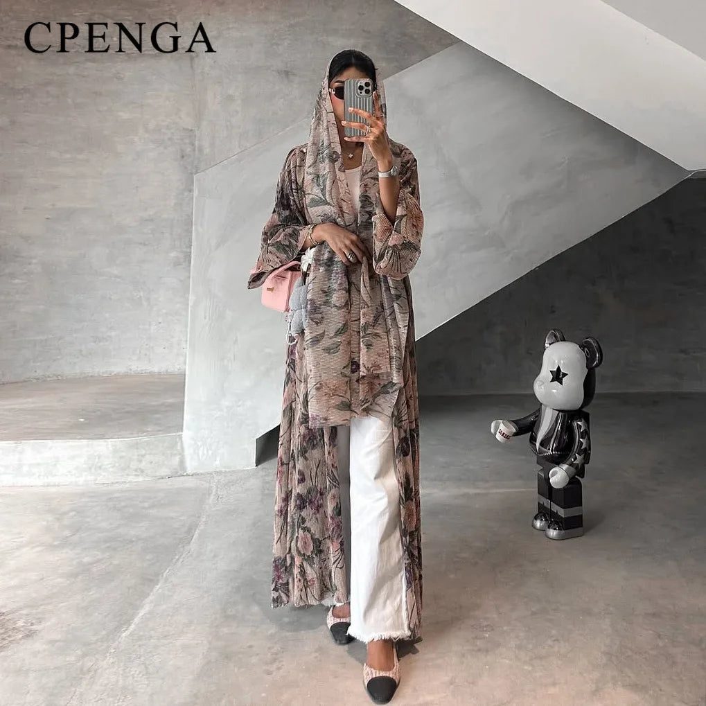 Printed Dubai Abaya