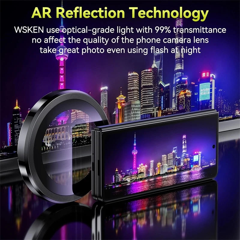 9D Tremp Glass Metal Ring Lens Cap For Samsung Galaxy Z Fold6 5G Back Camera Protector Cover SamsungZFold6 Samsungs Fold 6 2024
