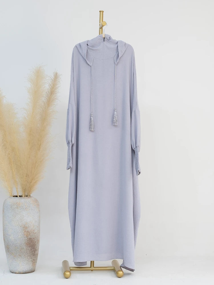 Eid Muslim Dress for Women Eid Abaya Morocco Ramadan Jilbab Hooded Prayer Dresses Vestido Kaftan Islam Dubai Arab Long Robe 2024