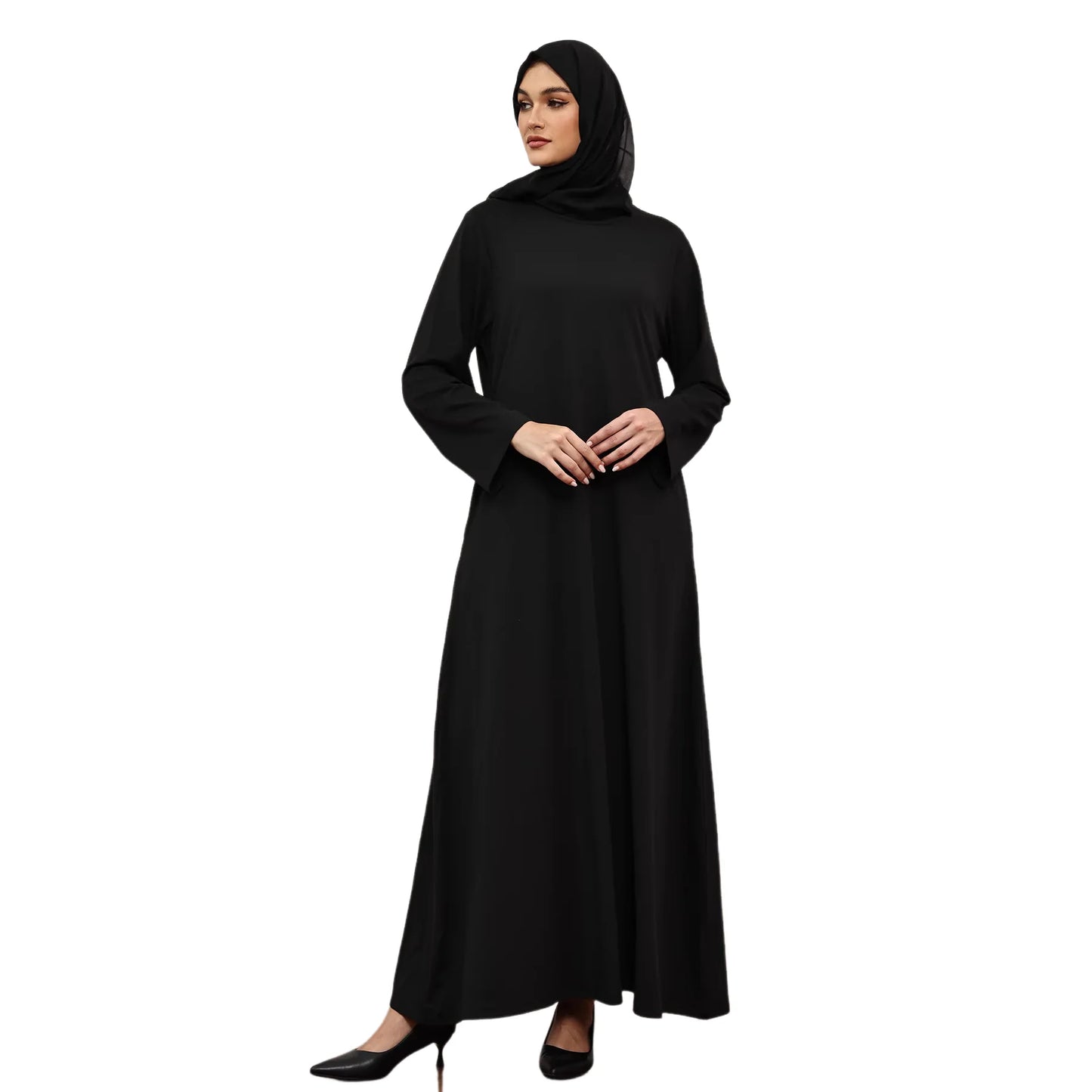 2026 Eid Djellaba Muslim Hijab Dress Women Black Abaya Dubai Kaftan Arab Robe Prayer Garment Islam Traditional Clothing Jalabiya