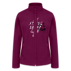 Women’s Soft Shell Jacket - raspberry