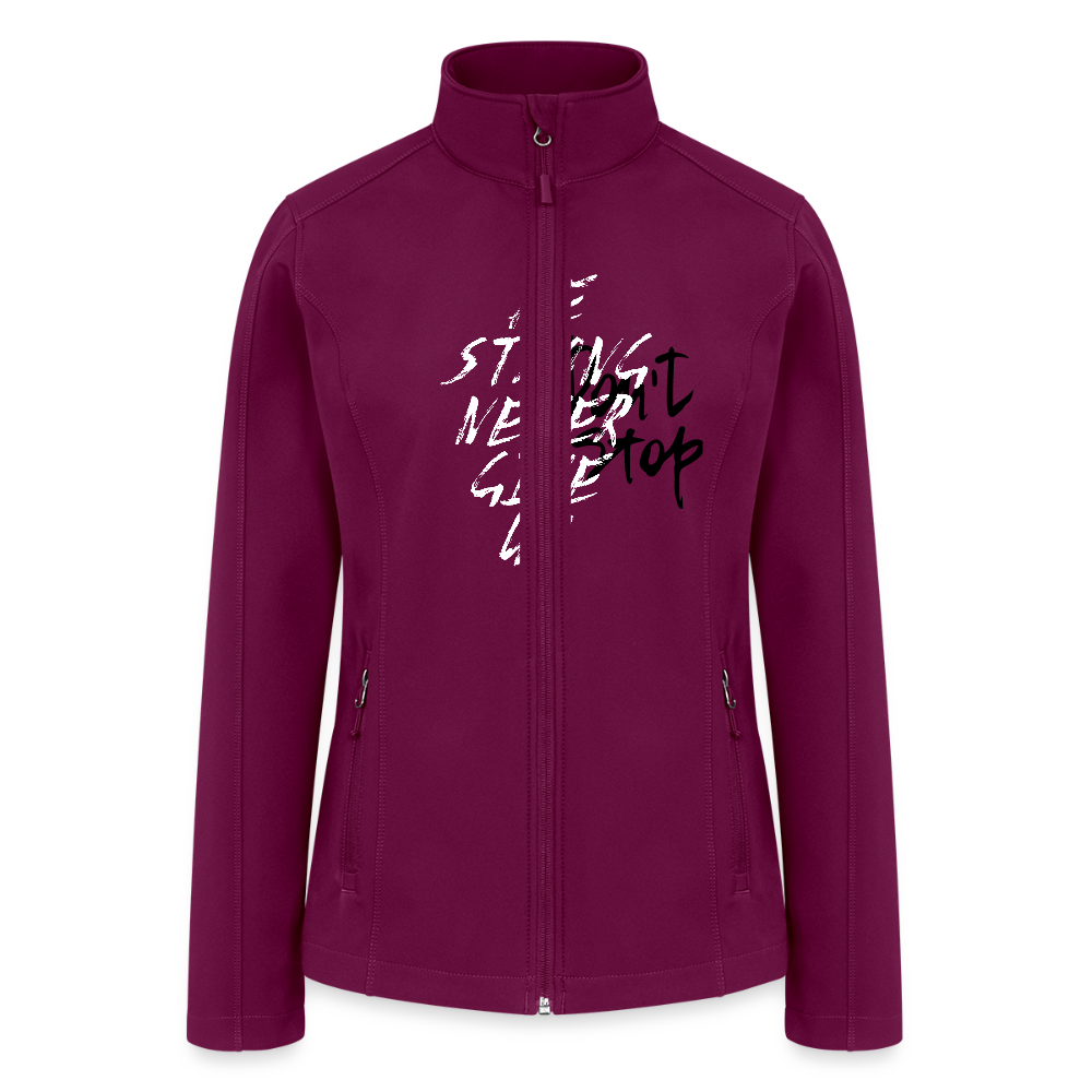 Women’s Soft Shell Jacket - raspberry