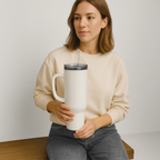 40 oz Travel Tumbler - white