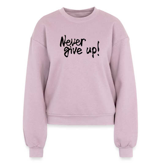 Women's Fleece Crewneck Sweatshirt - blush pink 