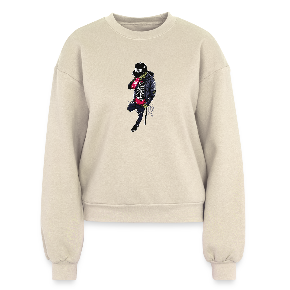 Women's Fleece Crewneck Sweatshirt - natural