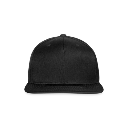 Snapback Baseball Cap - black