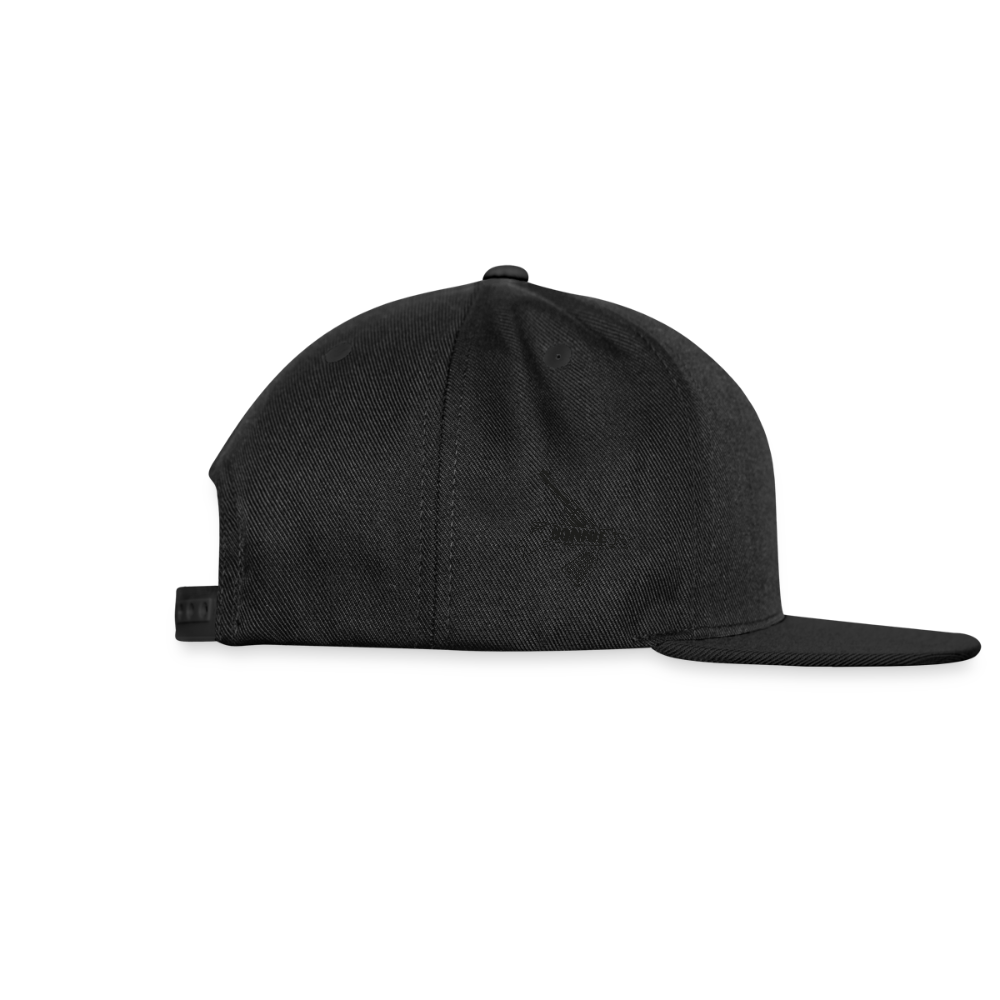 Snapback Baseball Cap - black