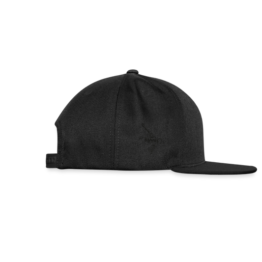 Snapback Baseball Cap - black