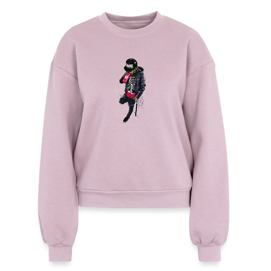 Women's Fleece Crewneck Sweatshirt - blush pink 