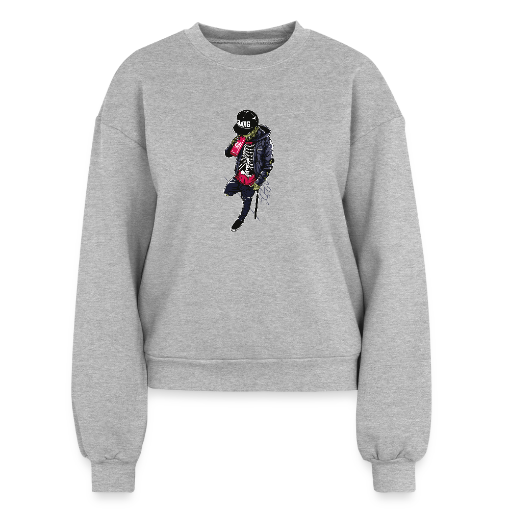 Women's Fleece Crewneck Sweatshirt - heather grey
