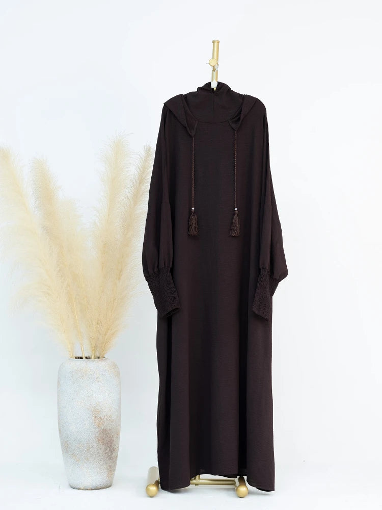 Eid Muslim Dress for Women Eid Abaya Morocco Ramadan Jilbab Hooded Prayer Dresses Vestido Kaftan Islam Dubai Arab Long Robe 2024