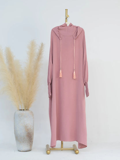 Eid Muslim Dress for Women Eid Abaya Morocco Ramadan Jilbab Hooded Prayer Dresses Vestido Kaftan Islam Dubai Arab Long Robe 2024
