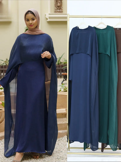 Abaya for Women 2 piece set Muslim  Eid Arab Long Robe Shawl Dresses Abayas Kaftan Islam Jalabiya Ramadan Morocco Dubai Vestidos