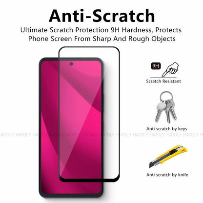 2/4PCS Tempered Glass For T-Mobile T Phone 2 Pro 5G Screen Protector For T-Mobile T Phone 2 Pro 5G Protective Phone Glass Film