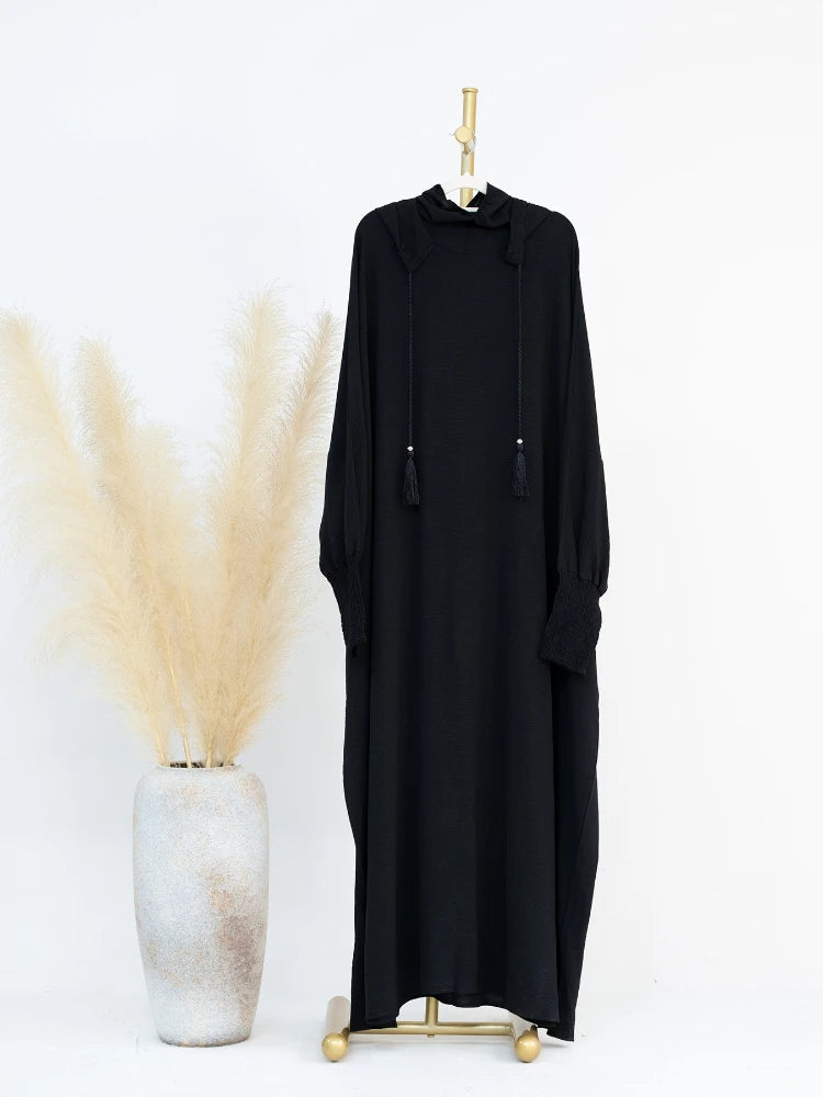 Eid Muslim Dress for Women Eid Abaya Morocco Ramadan Jilbab Hooded Prayer Dresses Vestido Kaftan Islam Dubai Arab Long Robe 2024