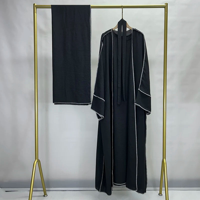 Three. Piece Abaya set