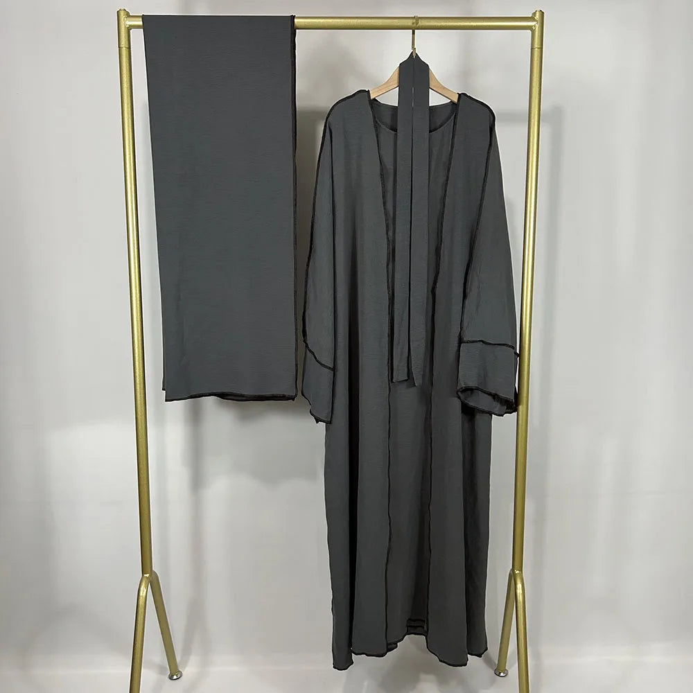 Three. Piece Abaya set