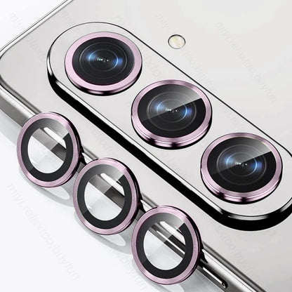 9D Tremp Glass Metal Ring Lens Cap For Samsung Galaxy Z Fold6 5G Back Camera Protector Cover SamsungZFold6 Samsungs Fold 6 2024