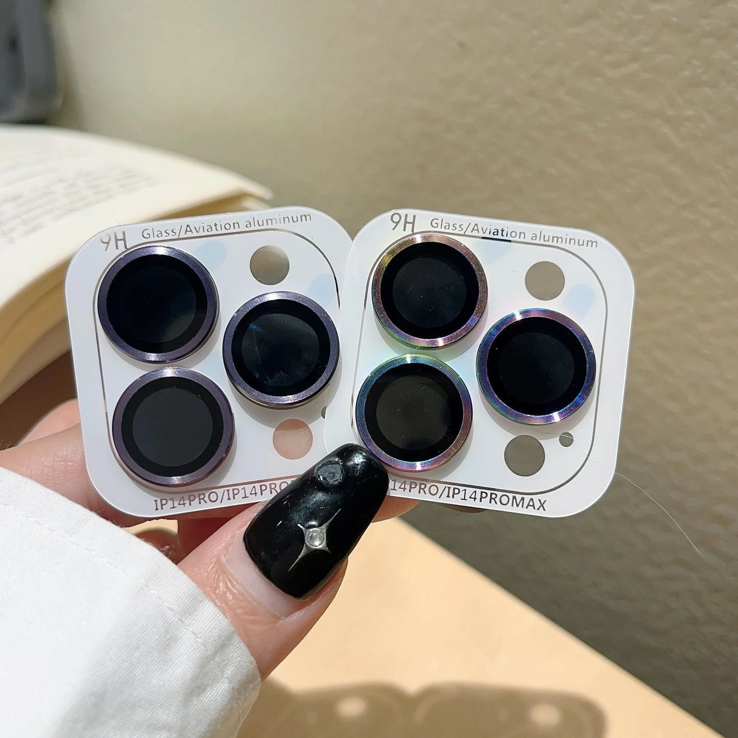 Full Cover Camera Lens Protection For iPhone 14 Plus 11 15 Pro Max 12 Mini Tempered Glass Metal Lens Protector Film Back Cover