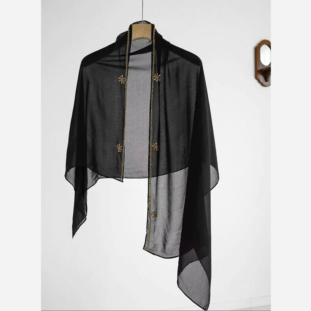 Black pen Abaya Eid Gold Embroidery Design Long Sleeve Dubai Abaya Women Muslim Dress