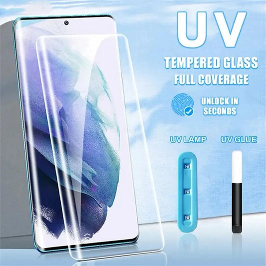 UV Screen Protector For VIVO X100 X100Pro Tempered Glass Film vivo X60 X70 X80 X90 Pro Plus + Mobile Phone Protective Film Case