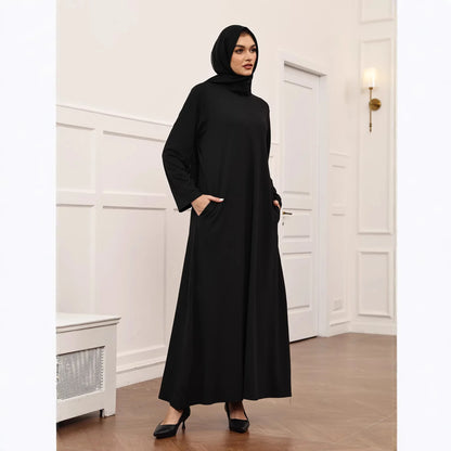 2026 Eid Djellaba Muslim Hijab Dress Women Black Abaya Dubai Kaftan Arab Robe Prayer Garment Islam Traditional Clothing Jalabiya