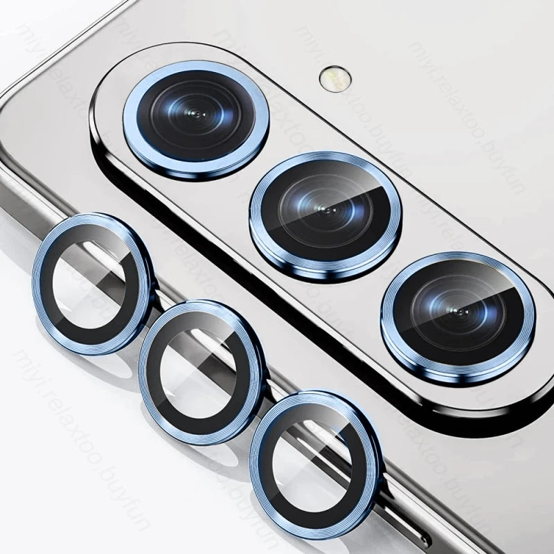 9D Tremp Glass Metal Ring Lens Cap For Samsung Galaxy Z Fold6 5G Back Camera Protector Cover SamsungZFold6 Samsungs Fold 6 2024