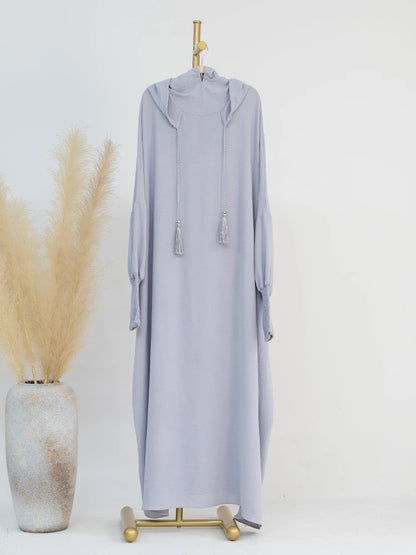 Eid Muslim Dress for Women Eid Abaya Morocco Ramadan Jilbab Hooded Prayer Dresses Vestido Kaftan Islam Dubai Arab Long Robe 2024