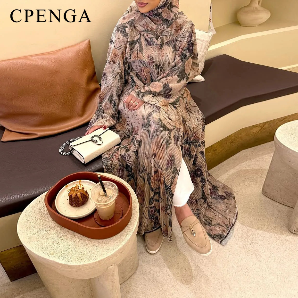 Printed Dubai Abaya