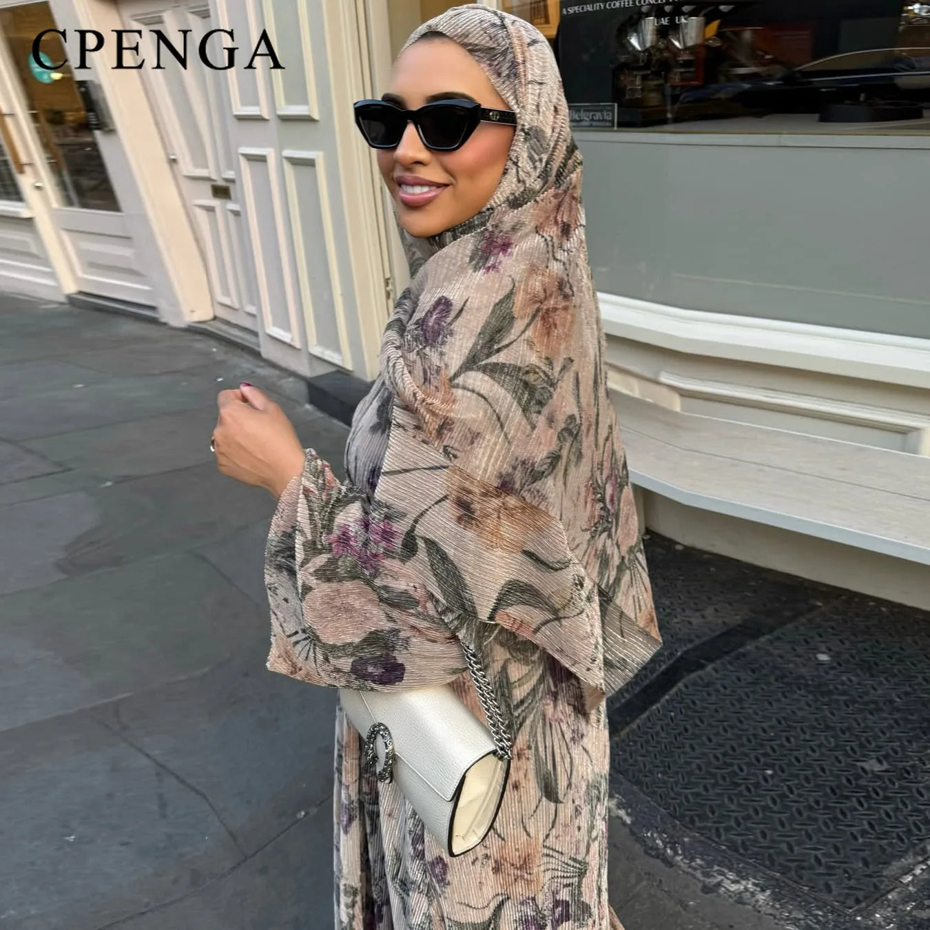 Printed Dubai Abaya
