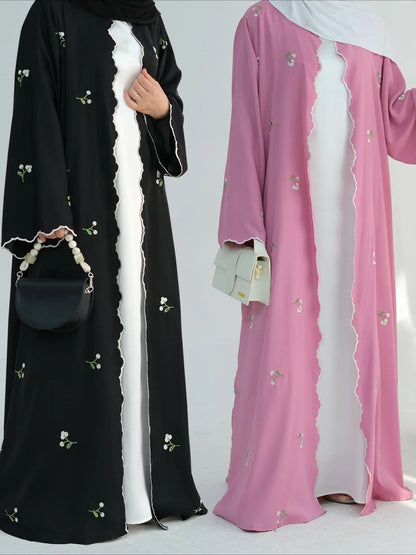 Eid Muslim Abaya For Women Embroidery Cardigan Dresses Abayas Ramadan Morocco Dubai Jalabiya Kaftan Vestidos Arab Long Robe 2026