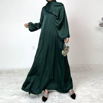Abayas for Women Muslim 2025 New Fashion Hood Headscarf Kaftan Dubai Abaya Arabic Robe Djellaba Eid Ramadan Islam Clothing Gown