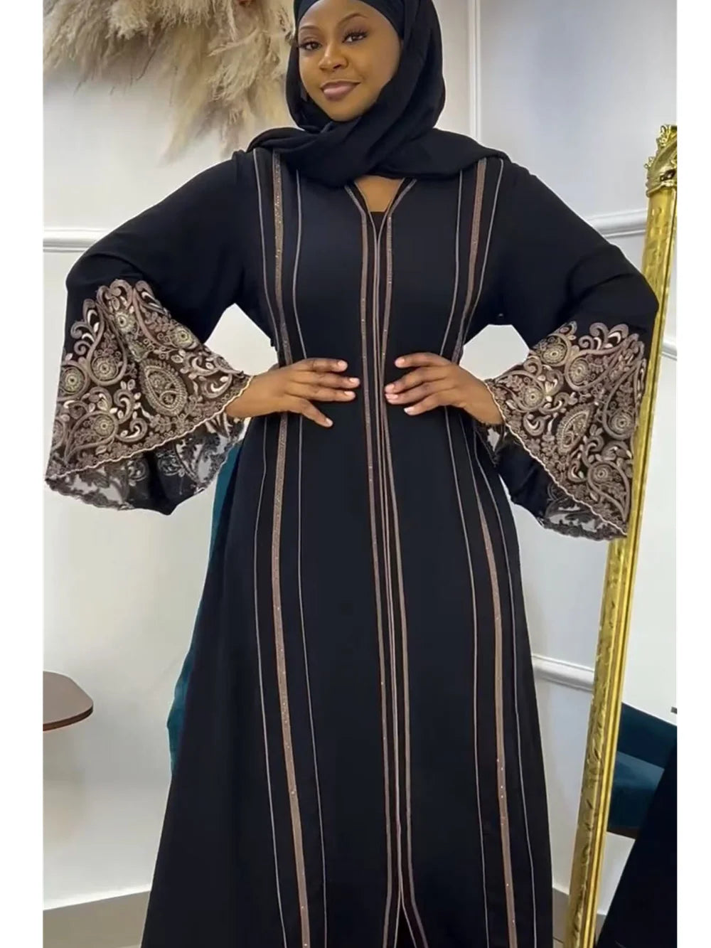 Ramadan Abaya Dubai Kaftan Muslim Hijab Dress Cardigan African Evening Dresses For Women Kimono Robe Femme Caftan Islam Clothing
