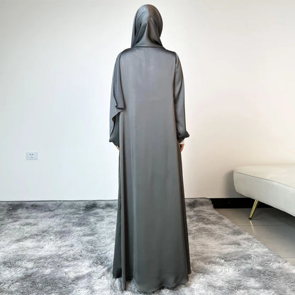 Abayas for Women Muslim 2025 New Fashion Hood Headscarf Kaftan Dubai Abaya Arabic Robe Djellaba Eid Ramadan Islam Clothing Gown