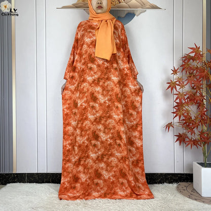 New Muslim Abayas Ramadan For Women Long Sleeves Dress Dubai Islam Loose Cotton Prayer Garment African Abaya Dress Connect Hijab