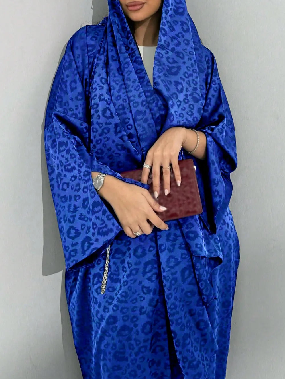 Middle Eastern Loose Abaya Muslim Women Full Sleeve Printed Abayas Casual Kaftans Jilbabs Ethnic Islamic Maxi Dresses With Hajib