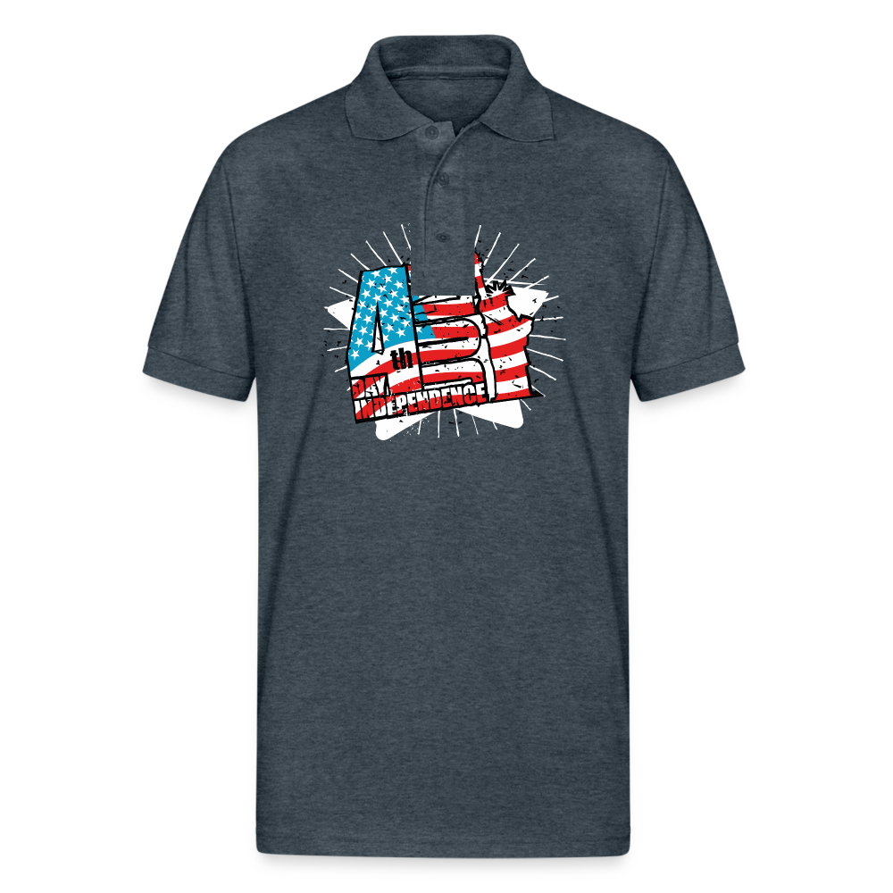 Gildan Men’s 50/50 Jersey Polo - deep heather