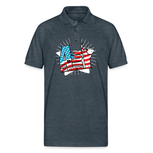 Gildan Men’s 50/50 Jersey Polo - deep heather