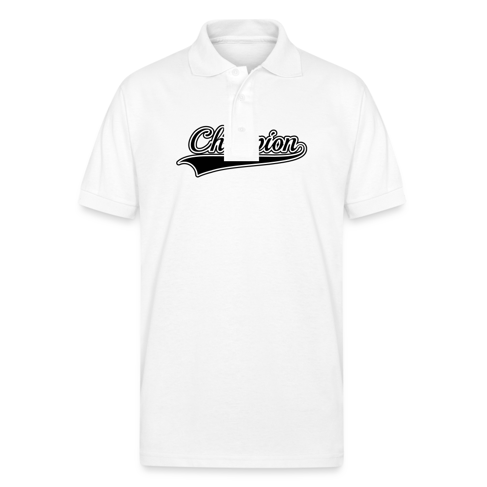 Gildan Men’s 50/50 Jersey Polo - white