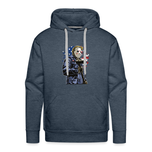 Men’s Premium Hoodie - heather denim
