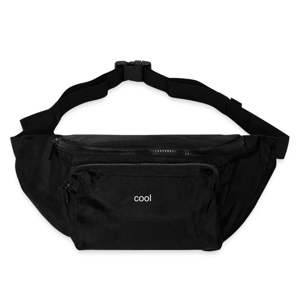 Large Crossbody Hip Bag - black