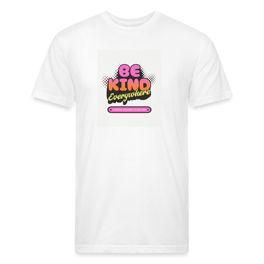 Fitted Cotton/Poly T-Shirt by Next Level - white