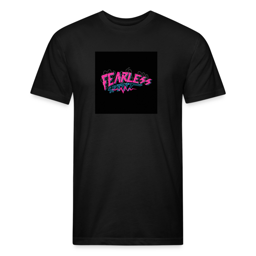 Fitted Cotton/Poly T-Shirt by Next Level - black