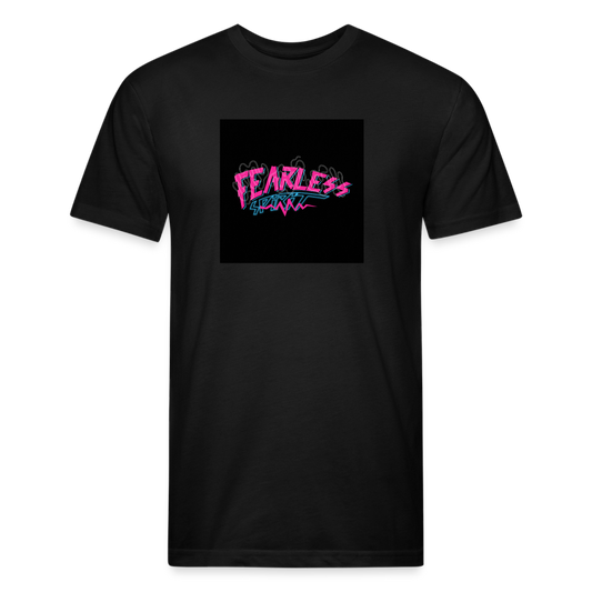 Fitted Cotton/Poly T-Shirt by Next Level - black