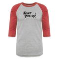 Baseball T-Shirt - heather gray/red