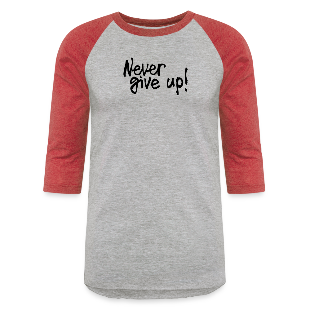 Baseball T-Shirt - heather gray/red